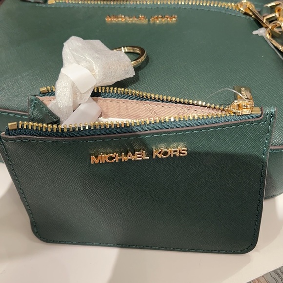 Michael Kors Jet Set Travel Small Leather Top Zip Coin Pouch With ID - Picture 6 of 11